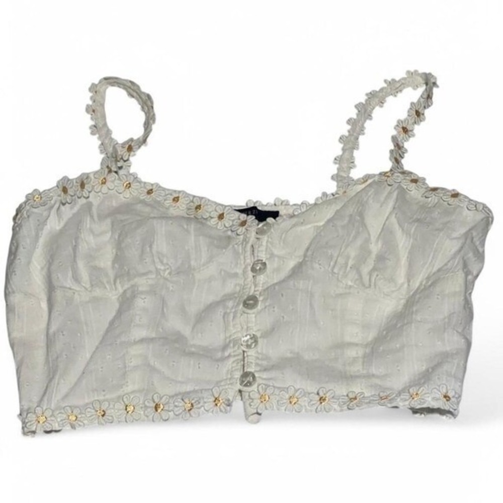 Forever 21 Crop Top Small Flowers‎